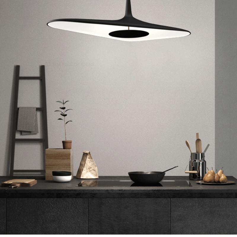 Lumină suspendată liniară din rășină neregulată simplă Dormitor Sufragerie Restaurant Bucătărie Iluminat insulă