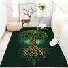 Nordic Totem Tree of Life Print for Carpet Living Room Bedroom Bedside Floor Mat Home Decor Sofa Room Area Rug Large Size