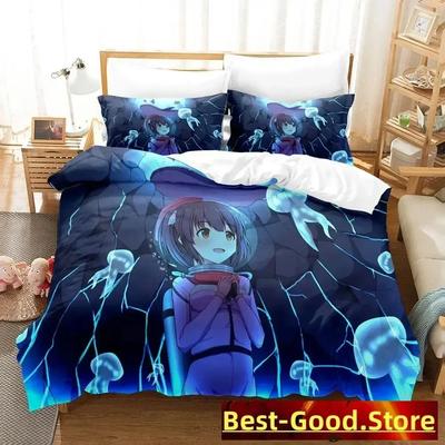 Chieri Ogata Anime Parure De Lit Bed Printed Bed Set Duvet Cover Pillowcase Bedding Set Linen Sheet Quilt Cover Queen King Size