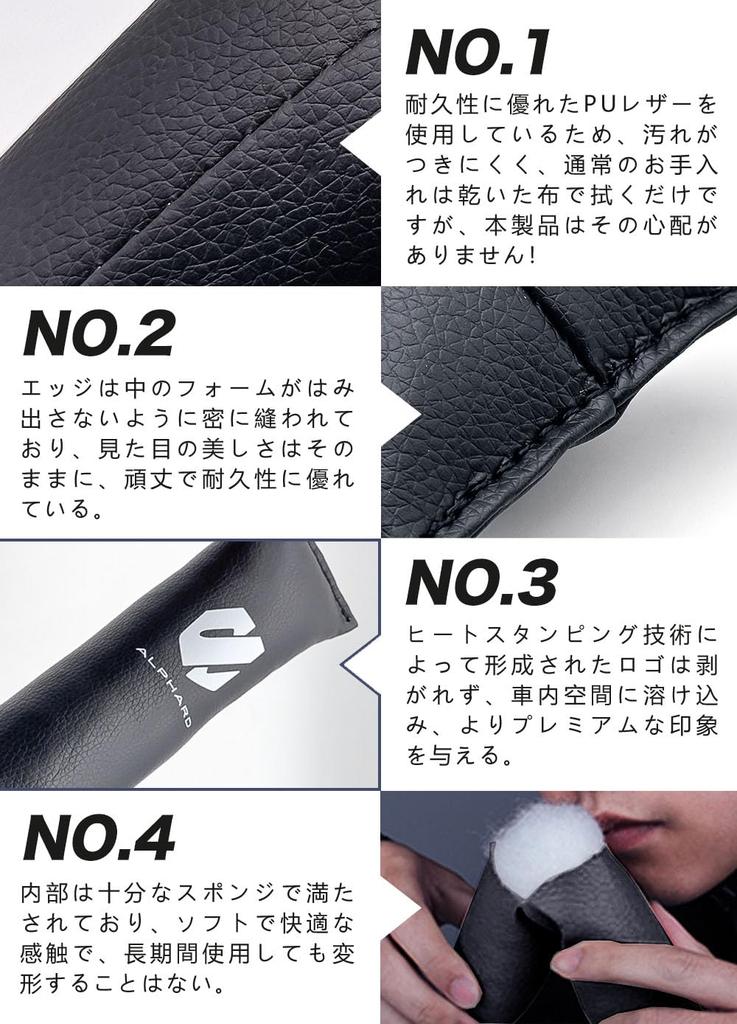 HUDIY Seat Side Gap Fillers for the New Alphard 40 Series 2023 PU Leather Seat Console Side Cushion Sport and Prevents Small Items from and Small Item