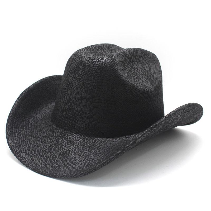 Cracked Light Board Top Western Cowboy Hat Festival Stage Performance Top Hat Trendy Jazz Hat