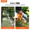 2-in-1 Cordless Pole Saw & Mini Chainsaw, 20V 2Ah Battery Pole Chainsaw, 5" Cutting Capacity 8 Ft Reach Pole Saw for Branch Cutting & Tree Trimming