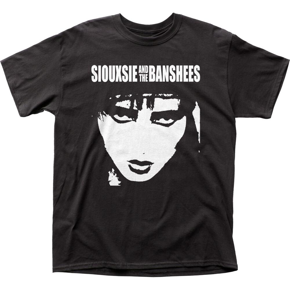 Siouxsie the Banshees Face T Shirt Mens Licensed Rock N Roll Retro Tee Black XXL