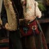 Autumn Style Color Block Crossbody Bag In Versatile Woolen Finish - SC169