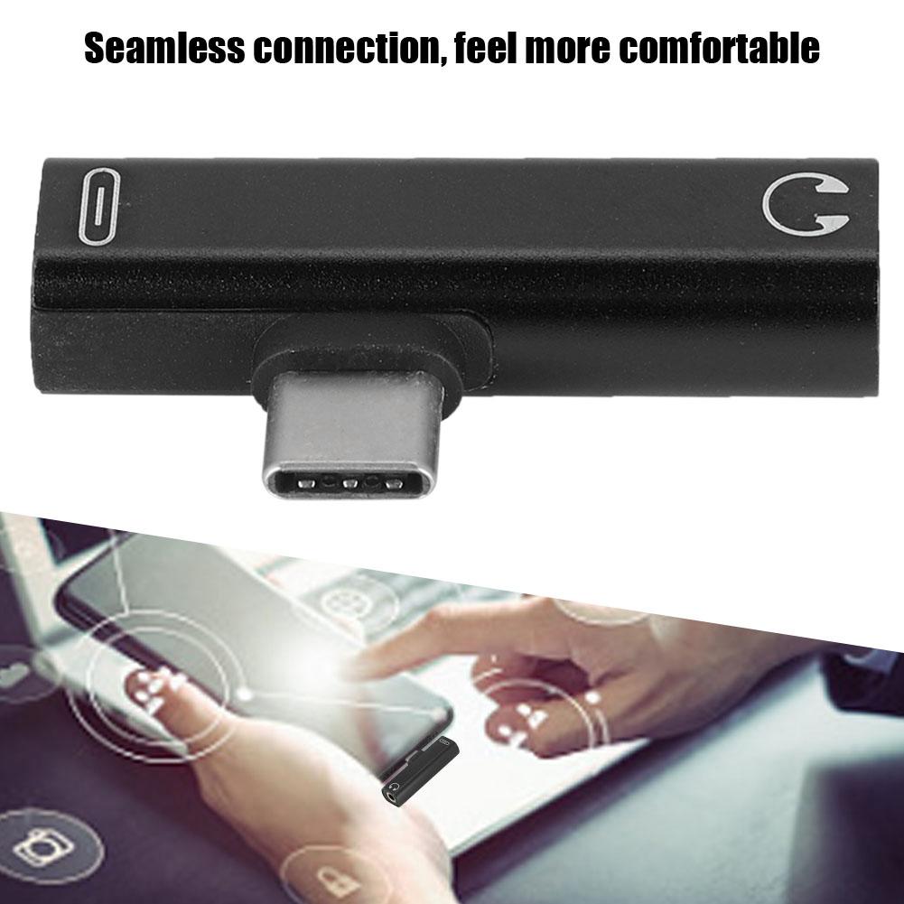 2 In 1 Type C To 3.5mm Jack Headphone USB Charging Converter Multi Function Transverter