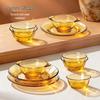 QINGPINGGUO Heat-Resistant Borosilicate Glass Bowl Set