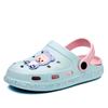 Children's Slippers Boys and Girls Eva Bag Head Cool Slippers Fashion Korean Version Outer Wear Hole Shoes Cartoon Love Parent-child Shoes