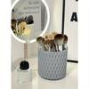 1pc Plastic Makeup Box, Modern Geometric Design Case For Home, For Holiday Beach, Bathroom Collection, Bedroom Collection, Large Capacity