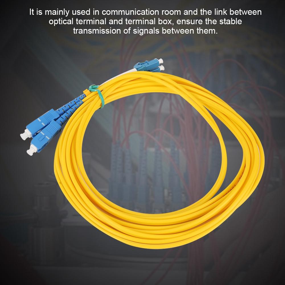 9.8ft SC LC Fiber Optic Patch Cord PVC Singlemode Jumper Cable for Network  less than br more than