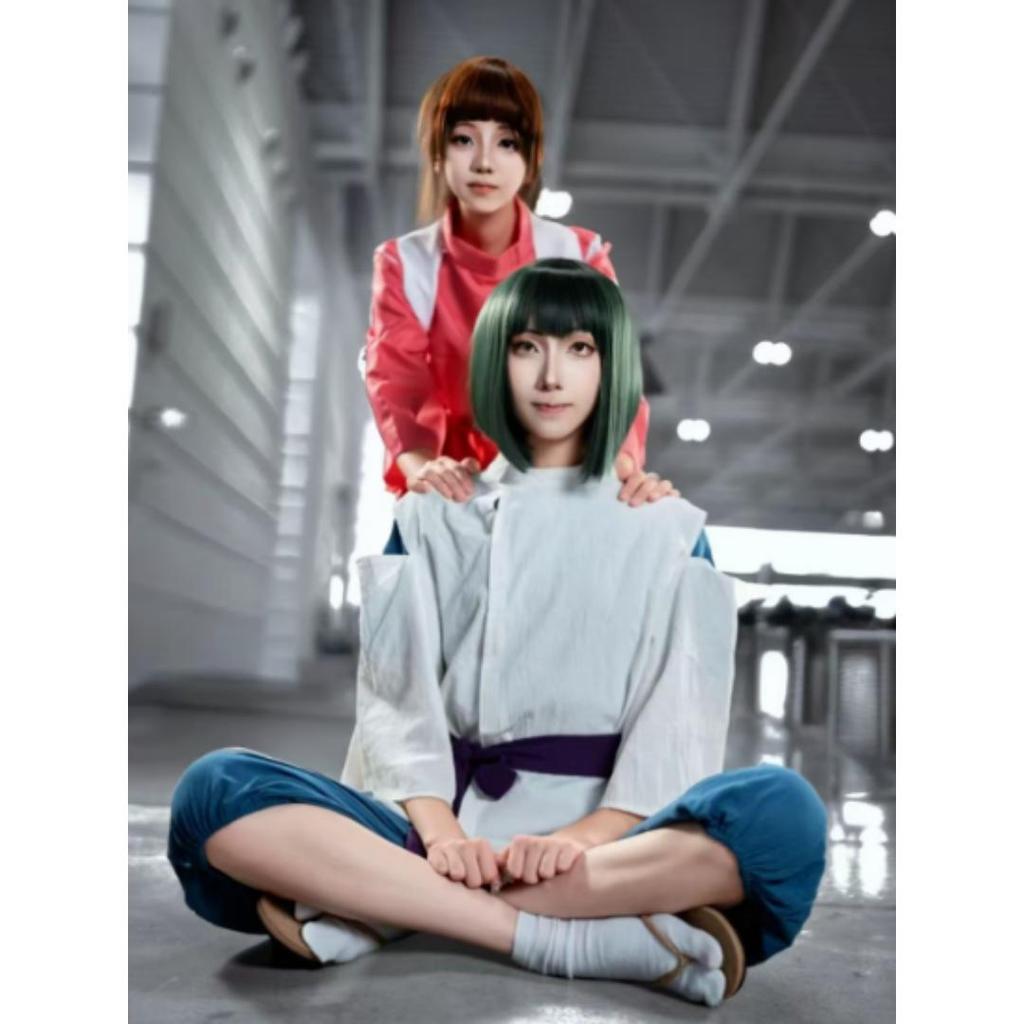 Nigihayami Kohakunushi Ogino Chihiro Away Costume Performance Uniform Suit Halloween Party Clothing Women