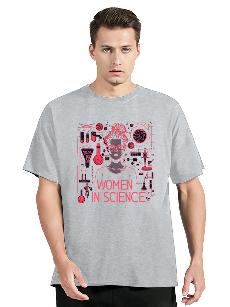 Mens Clothing Women In Science TShirt Funny Science Clothes Street Casual Tops Cotton Tshirt ONeck Fitness T Shirt