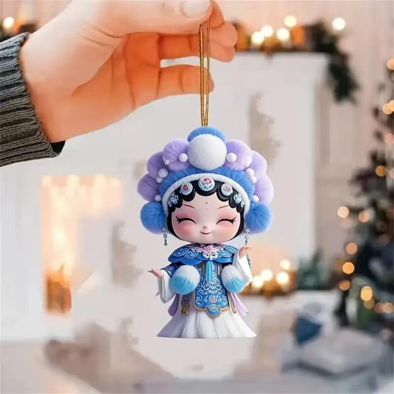 New Cute Little Fairy Pendant Acrylic Keychain Car Pendant Children's Toy Gift Wholesale