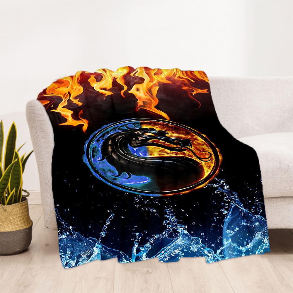 1PC Mortal Kombat Outdoor Blanket Lightweight Flannel, Soft & Warm, All-Season, Outdoor, Camping, Living Room, Office, L1106052