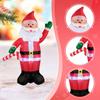 Large Blow Up Santa Claus Christmas Inflatable with LED Lights Windproof Decor for Outdoor Garden Yard Home