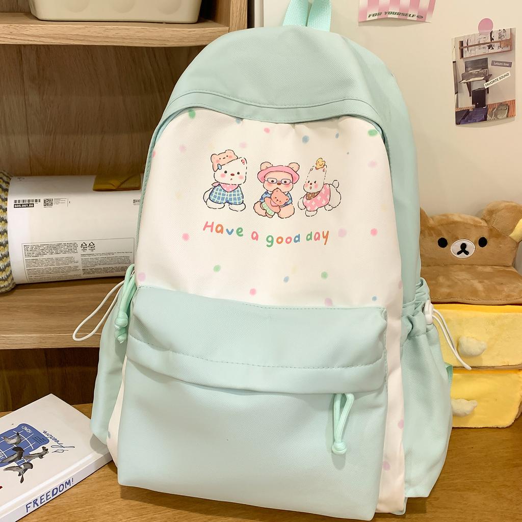 Schoolbag School Bag Junior High School Girls High School Students Large Capacity Waterproof Backpack Versatile High Value Primary School Fifth