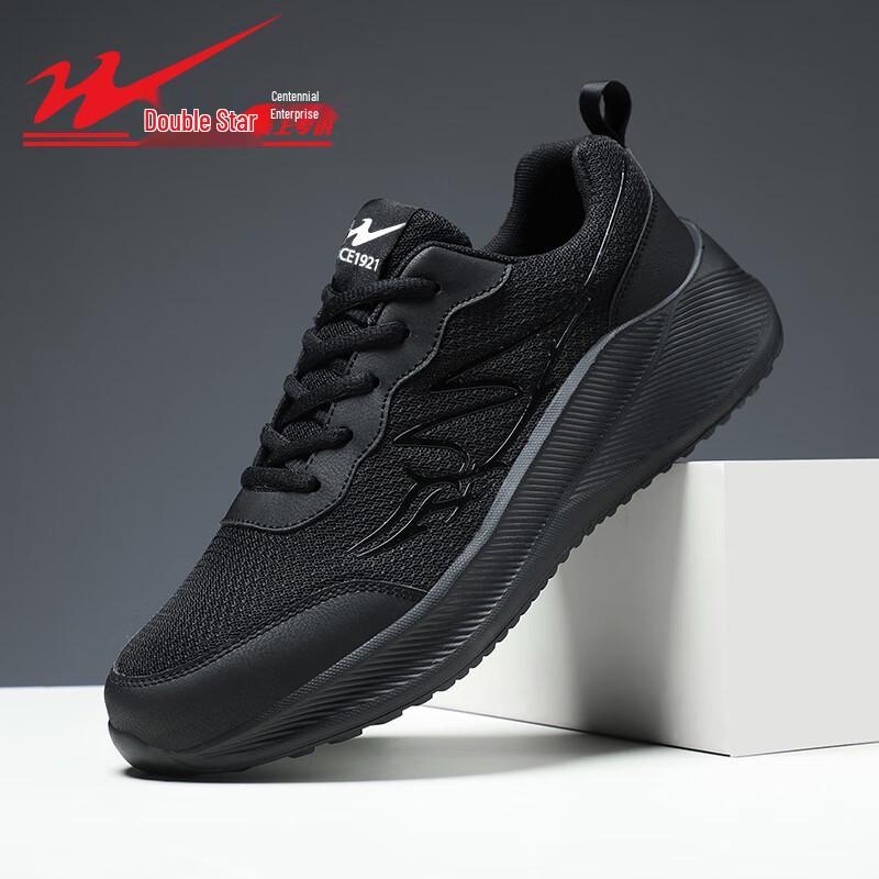 Double Star Men s All-Season Breathable Running Shoes 39 чёрный