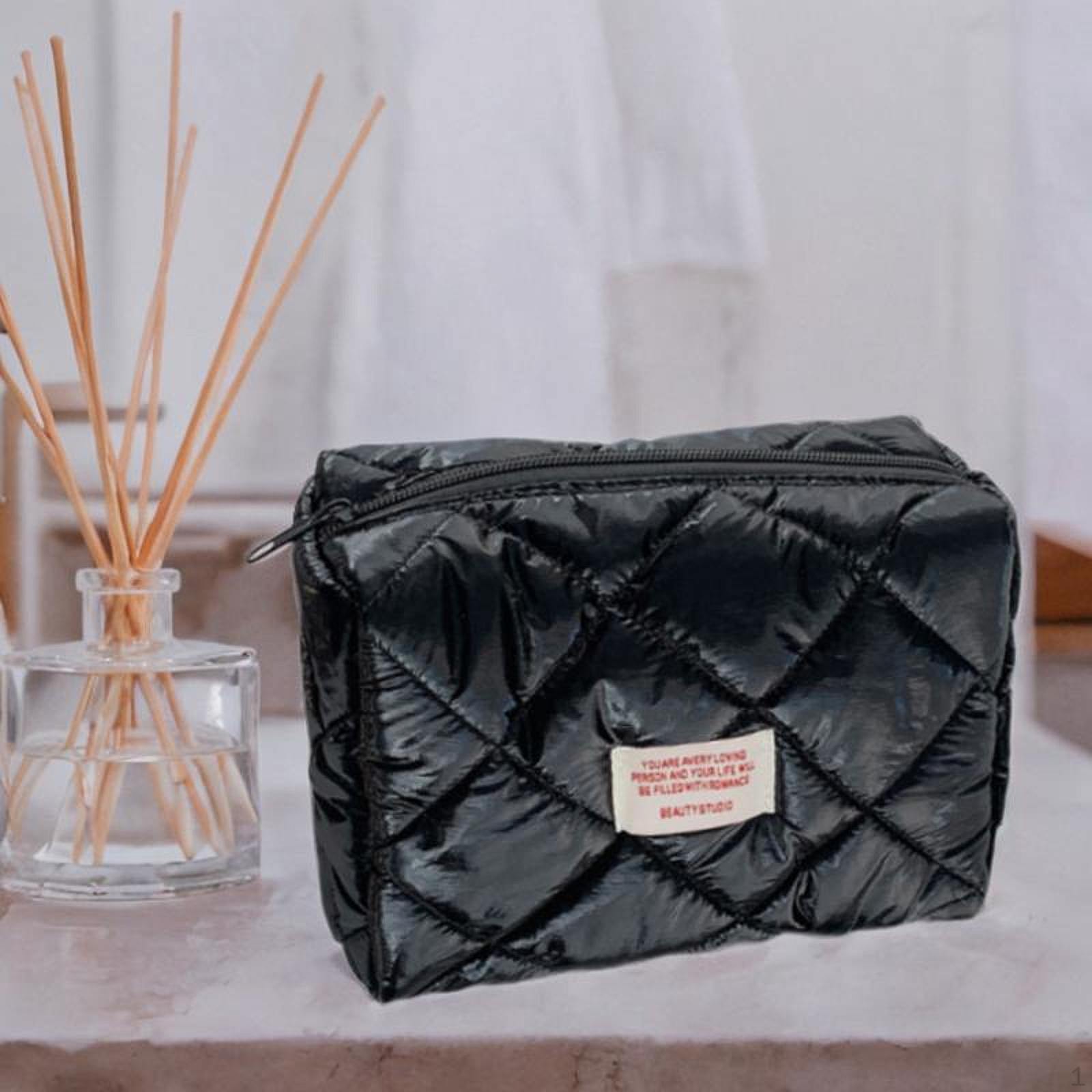 

Косметичка Туалетные принадлежности Мода Многоразовый Чехол Органайзер Тоут Женский Макияж для Кемпинга чёрный