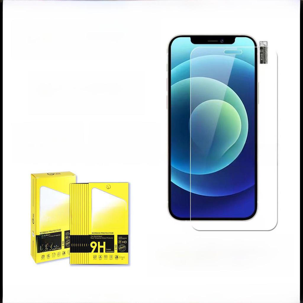 Pellicola protettiva in vetro temperato antideflagrante trasparente HD per Apple 16 Pro con bordo in alluminio ad arco resistente