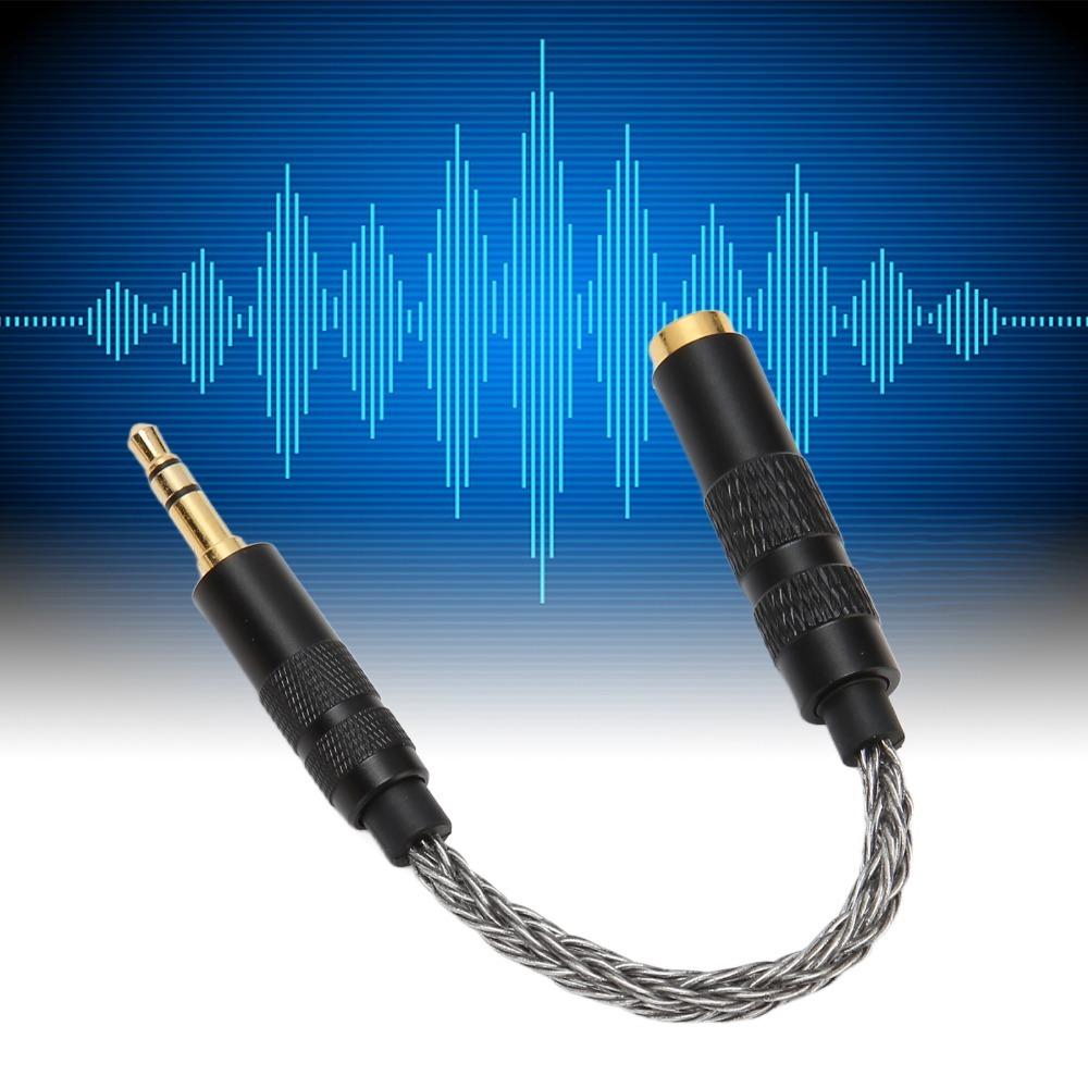 Plug and Play 4.4mm to 3.5mm Adapter Cable 8 Strands of Stranding Cable  For Music Players