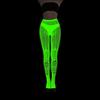 Women Glow in Dark Halloween Fishnet Pantyhose Luminously Spiderweb Skull Pattern Mesh Tights Stockings Party Hosiery