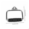 Seated Row Handle Ergonomic Design Lat Pulldown Bar Attachment NonSlip Rubber Grips Single D