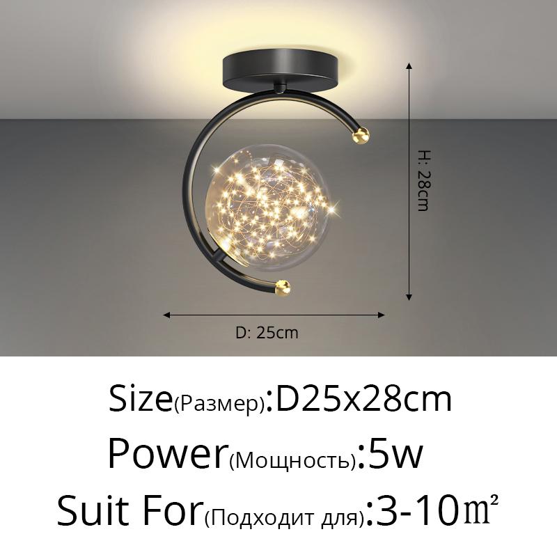 Lámpara de Araña de Techo LED para Pasillo Dormitorio Comedor Pasillo Galería Restaurante Vestíbulo Luces Interiores para el Hogar