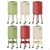 Modern Large Capacity Rolling Trash Can Without Lid for Office, Kitchen, Restaurant, Bathroom.