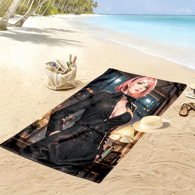 naruto Beach Towel Suitable for Travel, Outdoor Activities, Swimming Pools, Yoga, Surfing, Camping, Hiking, Gym