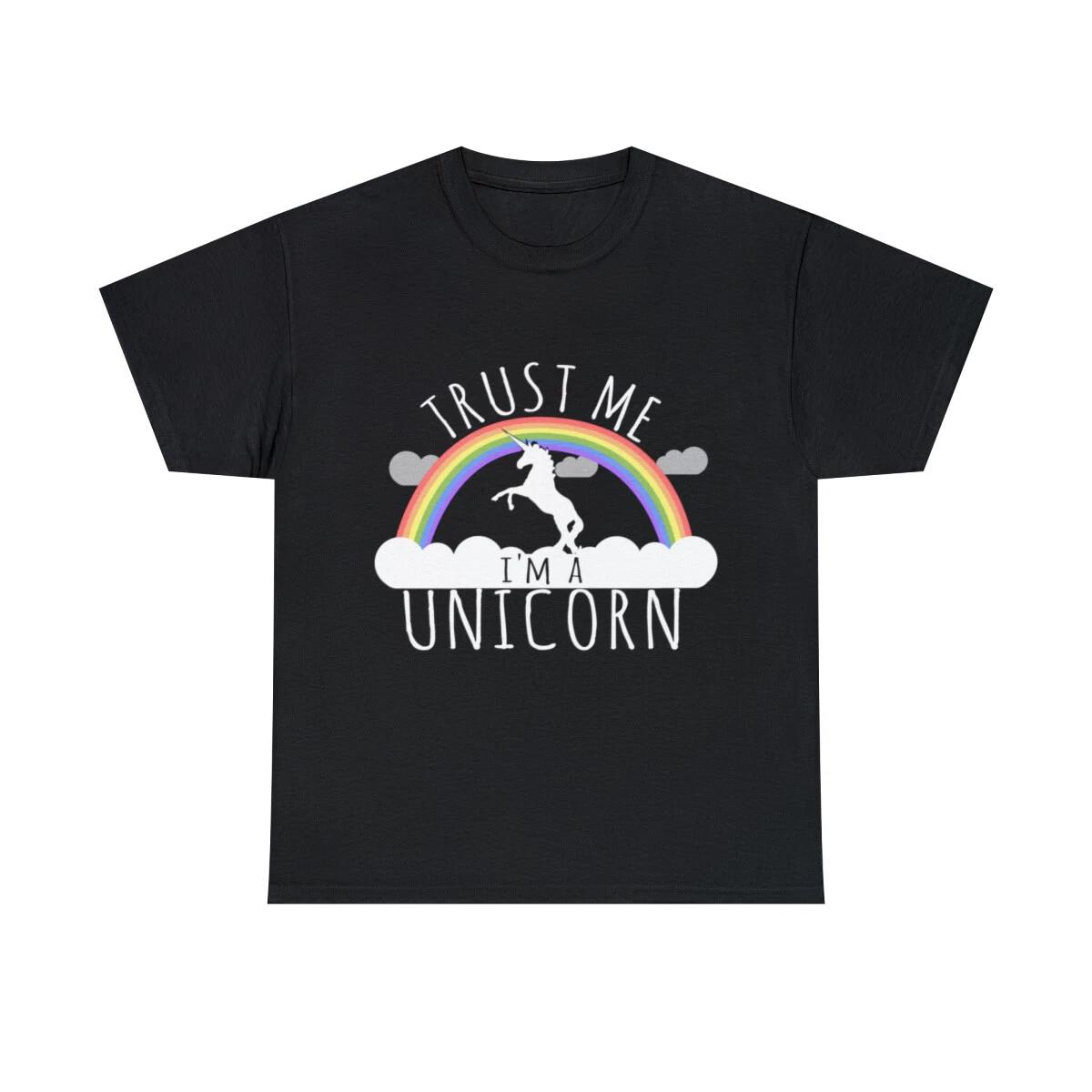 Trust Me I m A Unicorn Graphic Tee Shirt, S-5XL L