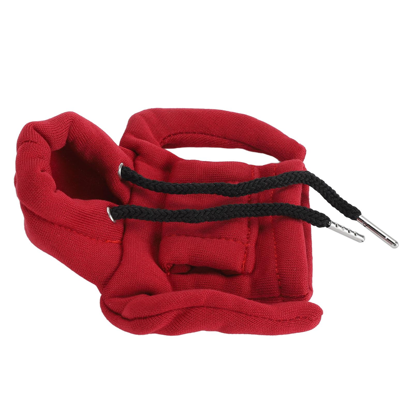 

Красный чехол для рычага переключения передач с капюшоном, эластичный модный хлопковый чехол для ручки переключения передач автомобиля, украшение для интерьера автомобиля