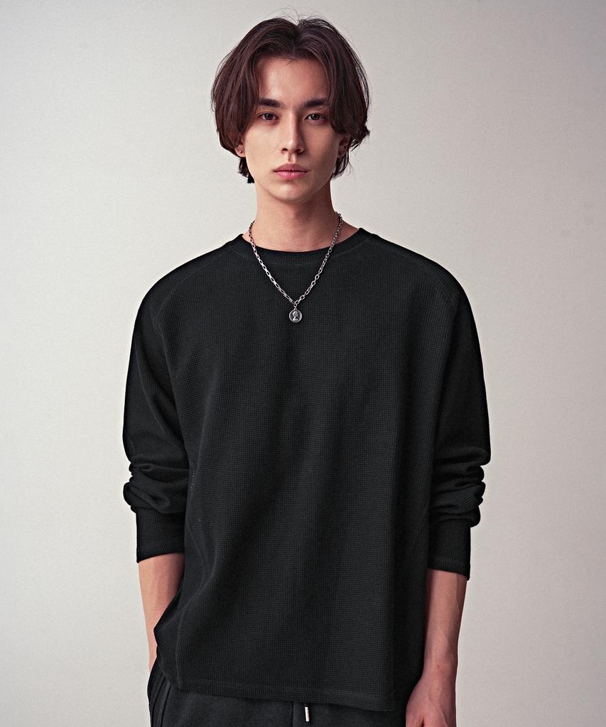 AVANDRESS Workwear Waffle Long Sleeve_4Colors