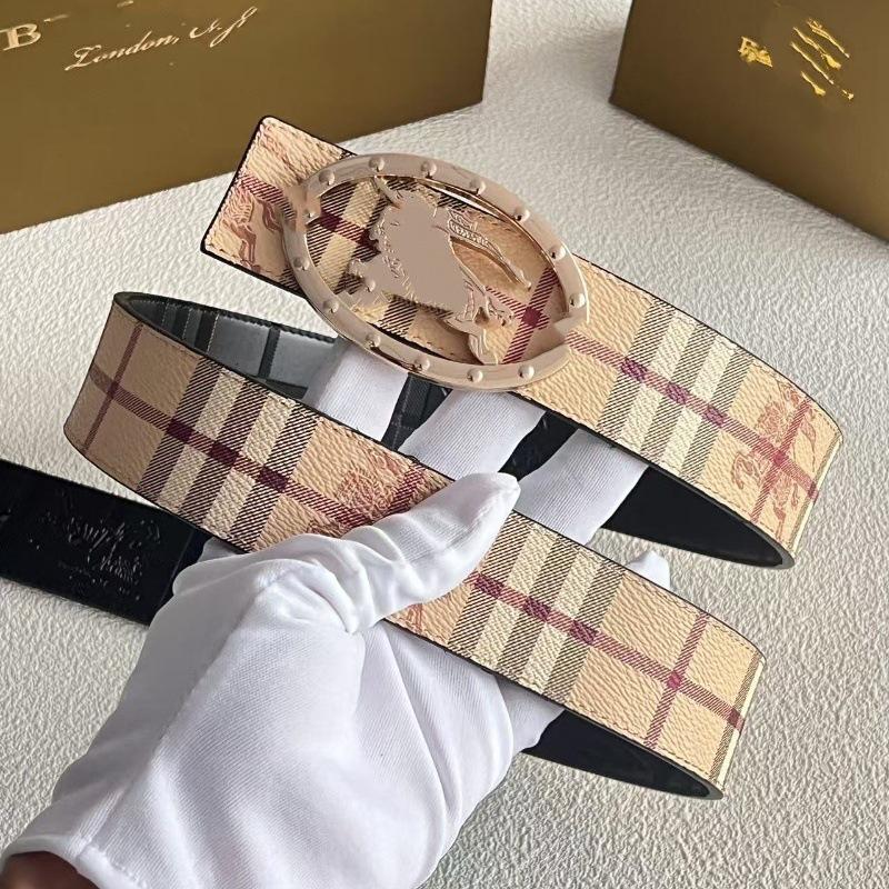 Smooth Buckle Leather Belt - Fashionable Business & Jeans Waist Accessory