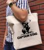 COSPA Yurucamp X Captain Stag Large Tote NATURAL