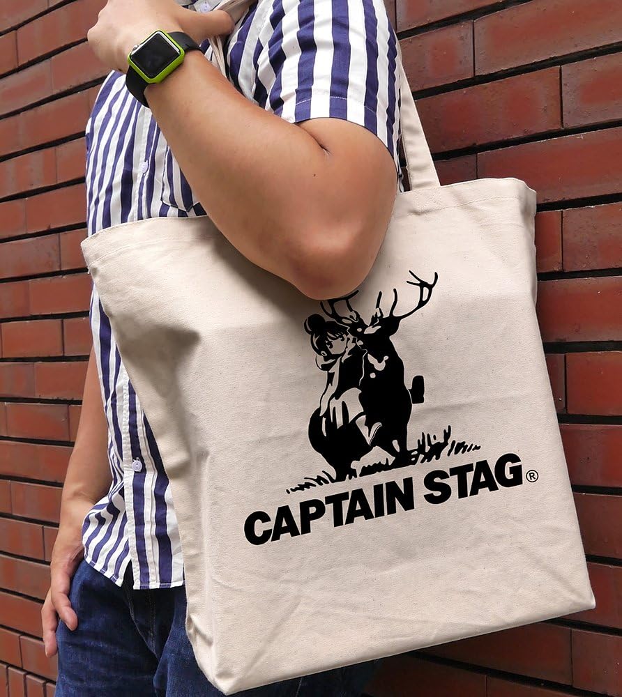 COSPA Yurucamp X Captain Stag Large Tote NATURAL