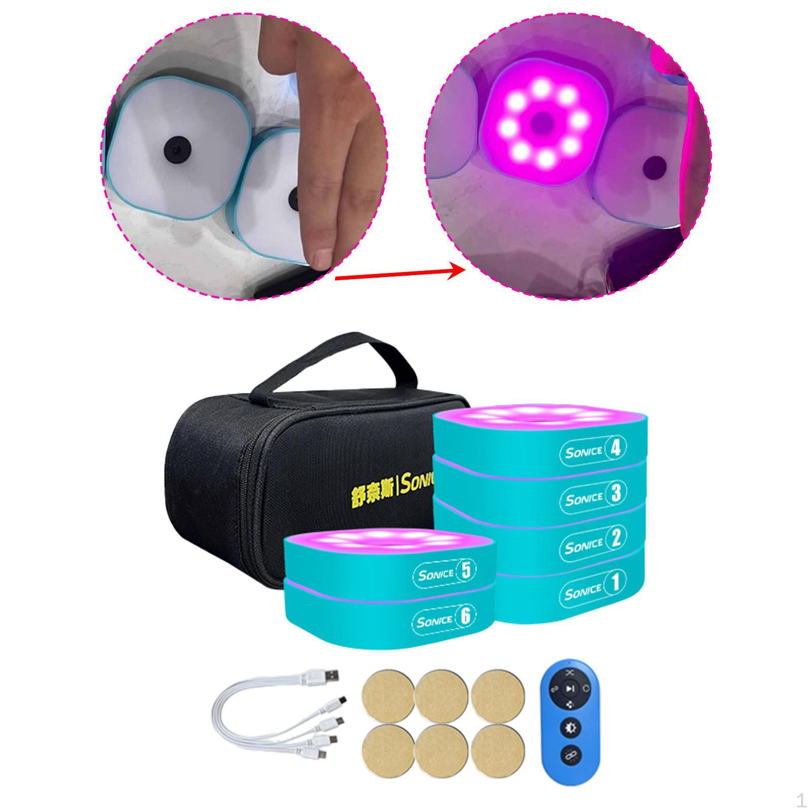 

Детские огни для ловкости реакции с сумкой для переноски для спорта, баскетбола, футбола 6 Lights Set