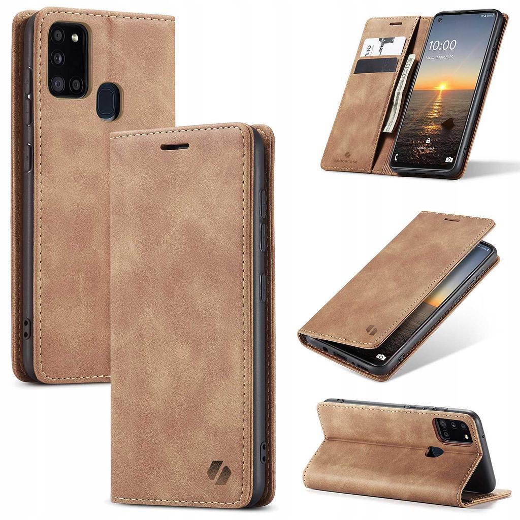 Sc Wallet Galaxy A21S Light Brown