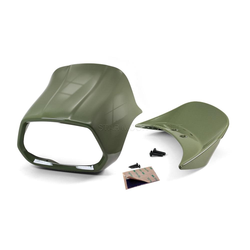 Front Lamp Ring Headlight Visor Cover For Vespa Sprint 50 125 150 Sprint 150 Scooter Head Fairing Rear Spoiler Tail Section Cowl