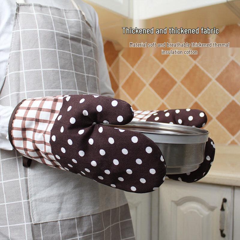 ZISIZ Thickened Heat Resistant Oven Gloves