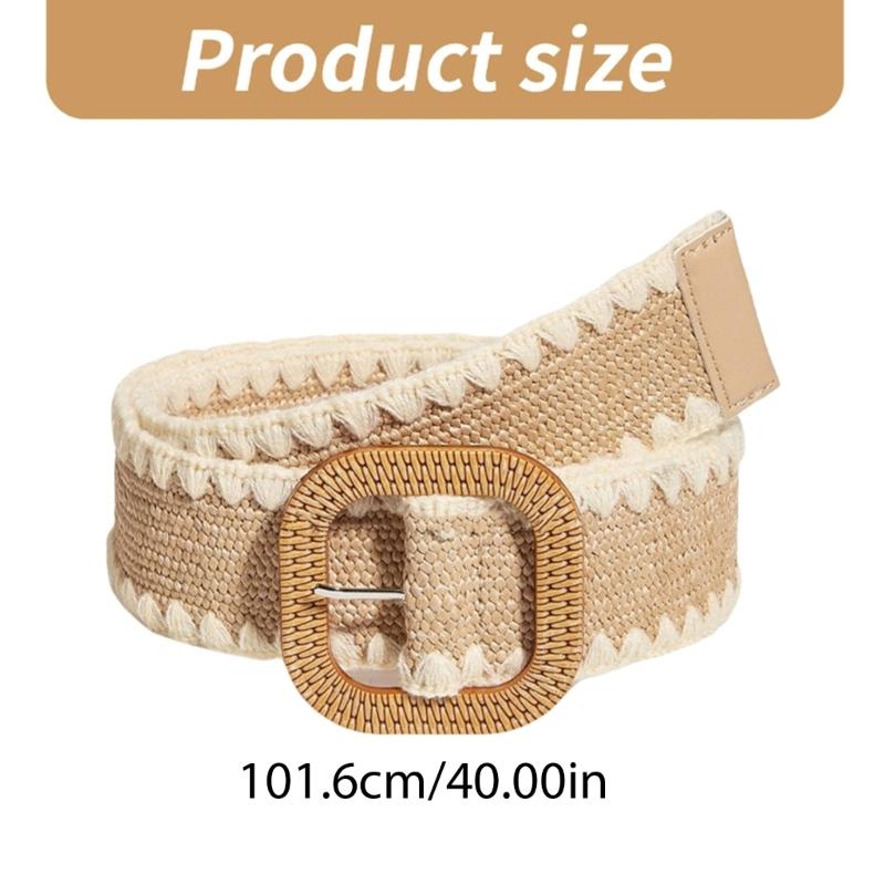 Hot Girl Belt Elegant Wide Waist Belt for Jeans Dresses Club Woven Belt