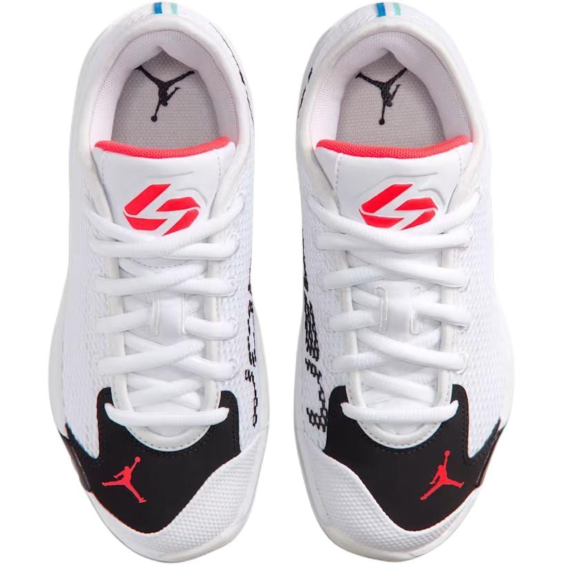 Jordan Luka .77 Abriebfest Rückprall Atmungsaktiv Unterstützung Niedrig geschnitten Basketballschuhe Weiß Unisex IH0573-101