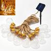 10/16 LED Solar-Lichterkettenbirnen mit Hanfseil Lichterkette Party-Dekoration
