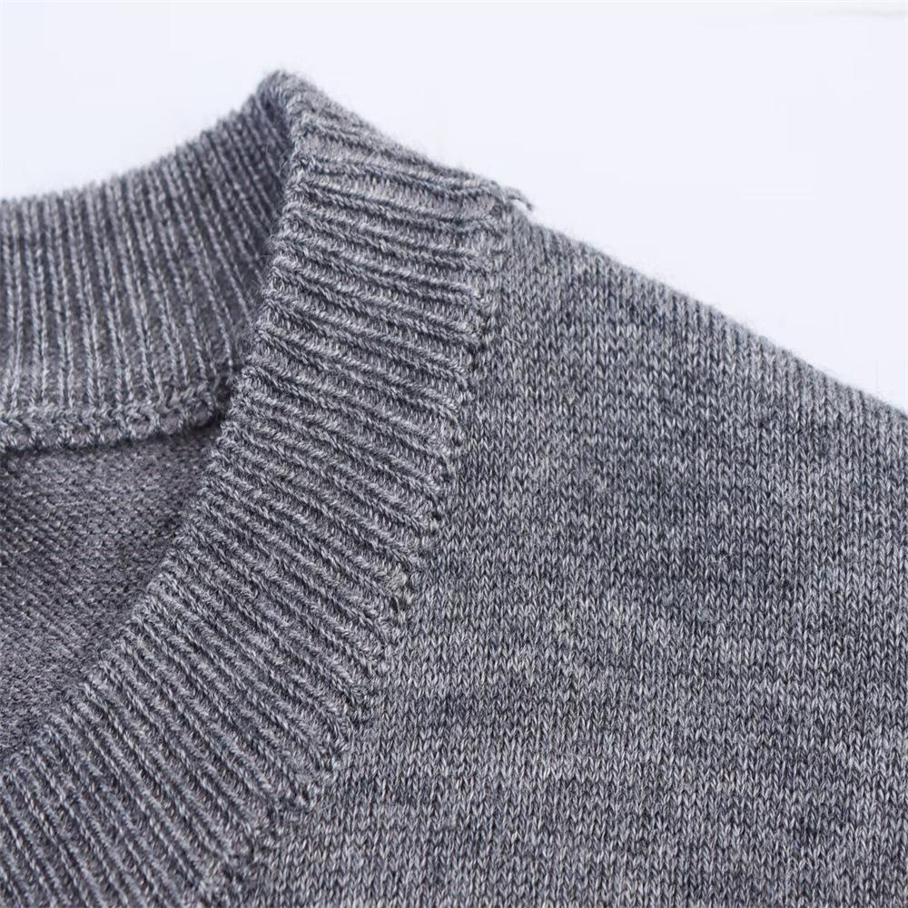 European & American Style Autumn Women's Color Block Patchwork Knit Cardigan Sweater with Round Neck and Single-Breasted Design