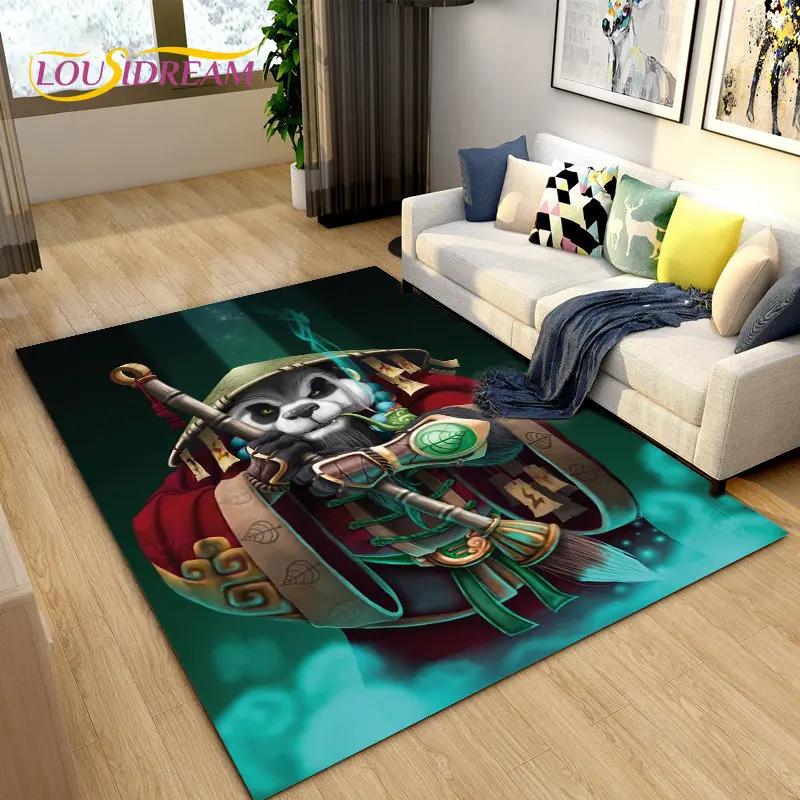 3D WOW, World of Warcraft Spielbereich-Teppich, groß, Teppich für Wohnzimmer, Schlafzimmer, Sofa, Fußmatte, Dekoration, rutschfeste Bodenmatte für Kinder