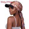 Fashion Print Silk Scarf Headwear With Sun Protection For Outdoor Activities