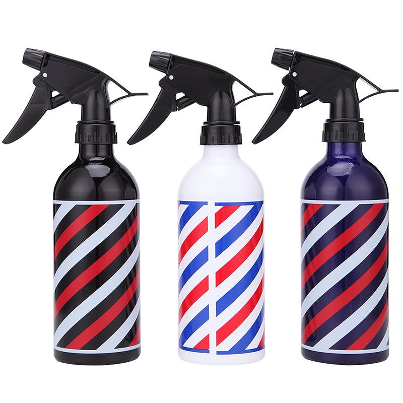 500ml Hairdressing Fine Mist Spray Empty Bottle PET Plastic High Pressure Retro Refillable Bottle Salon Hairdressing Makeup Tool