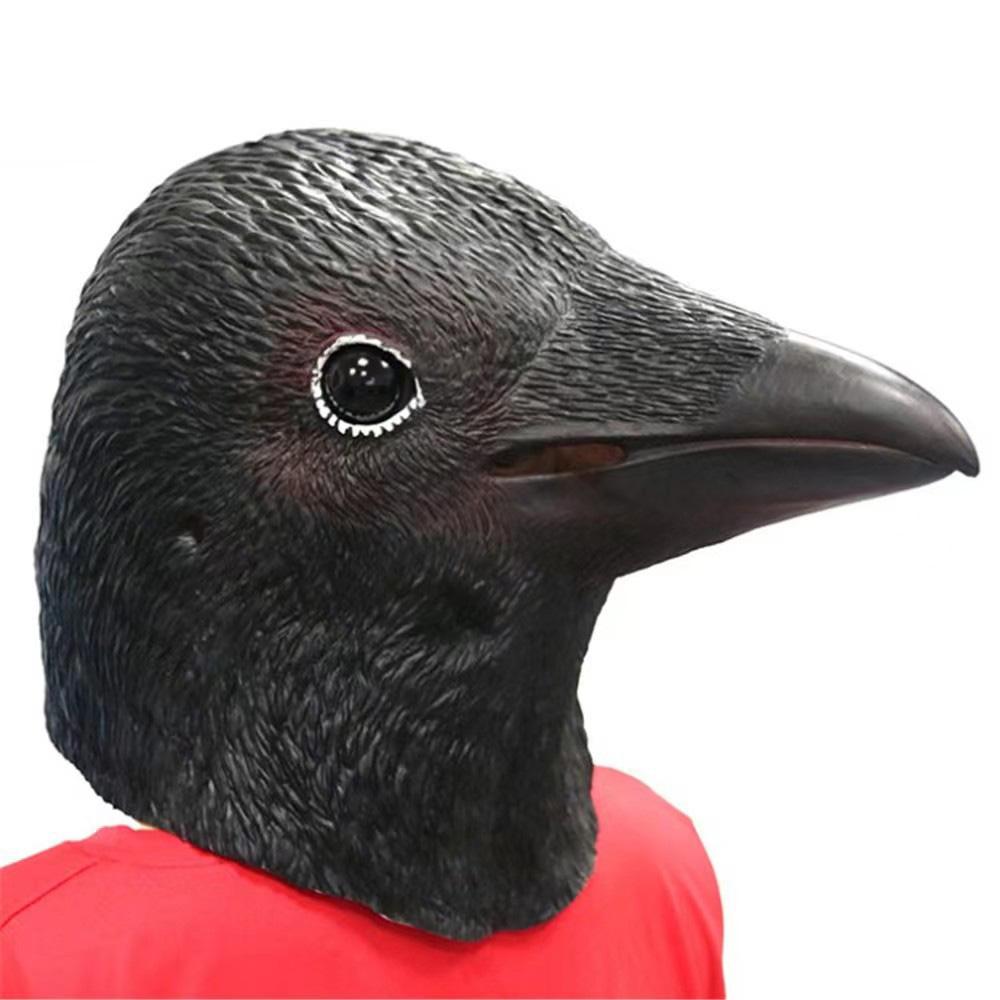 Halloween Raven Bird Mask Cosplay Animal Devil Crow Full Head Masks Helmet Halloween Carnival Party Costume Props