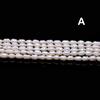 1String, Handmade Rice Beads, 4-5mm White Natural Shell Mother of Pearl Beads for Jewelry Making DIY Supplies, Wedding Birthday Gift Crafts 36cm