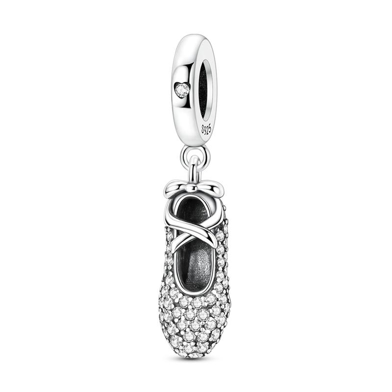 925 Silver Charms Beads Passport Dog Shoes Dangle Fit Bracelet Women Jewelry Gift DIY