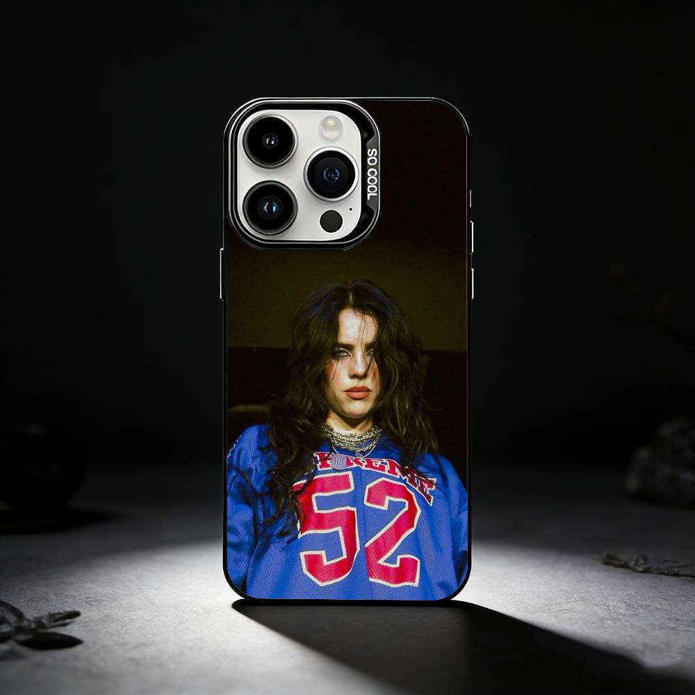 

Чехол для телефона Billie B-BLUE Eilish singer Для iPhone 17,16,15,14,13,12,11 Plus,Pro Max,XS,Цветной серебристый чехол для телефона iPhone13PRO