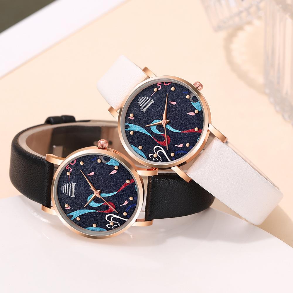 New Fashion Women's Watch Digital Quartz Watch Women's Belt Watch Elegant Student Women's Watch
